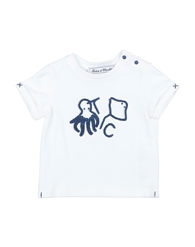 TARTINE ET CHOCOLAT T-shirt Bianco 100% Cotone