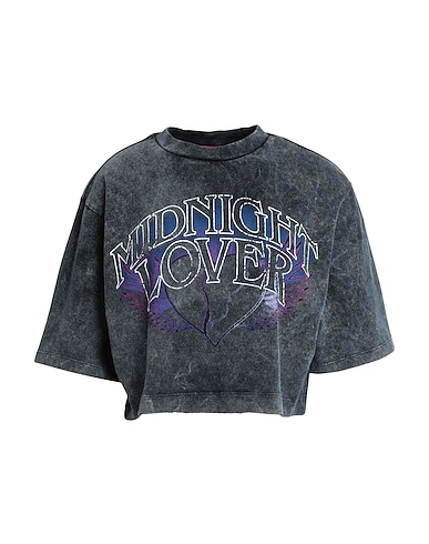 HUGO Crop top Charcoal 100% Cotton