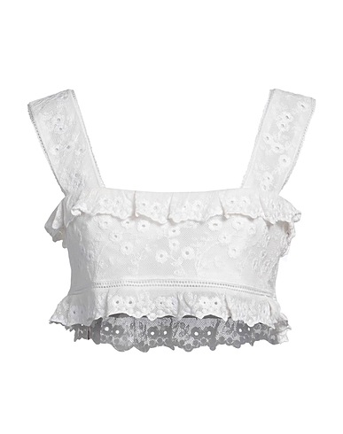 ISABEL MARANT Top White 70% Cotton, 30% Silk