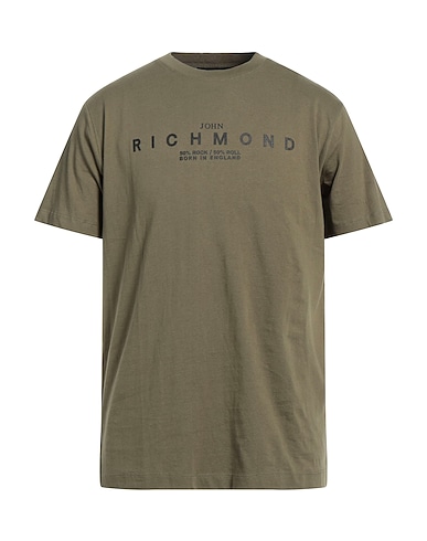 JOHN RICHMOND T-shirt Military green 100% Cotton