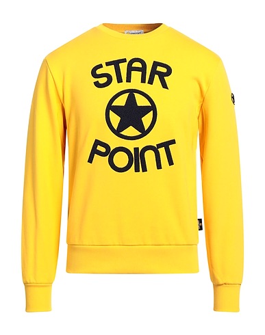 STAR POINT Sweat-shirt Jaune 100% Coton