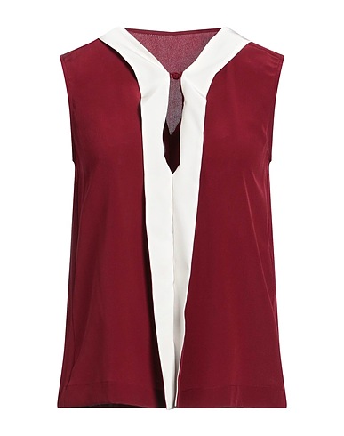 GOLDEN GOOSE Silk top Burgundy 100% Silk