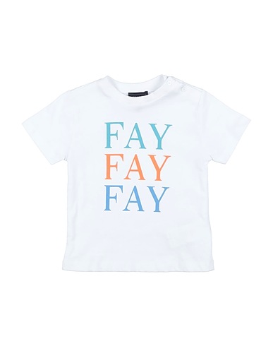 FAY T-shirt Bianco 100% Cotone