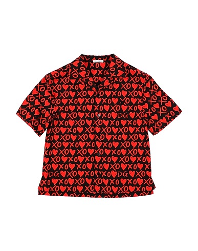 DOLCE&GABBANA Patterned shirt Black 100% Cotton