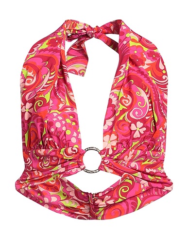 DOLCE&GABBANA Top Fuchsia 92% Silk, 8% Elastane, Metal