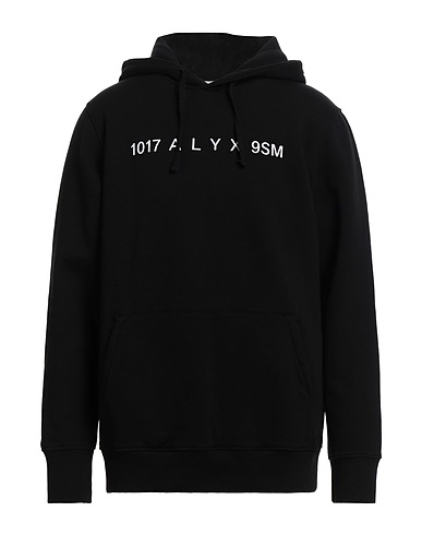 1017 ALYX 9SM Hooded track jacket  Black 100% Cotton, Elastane