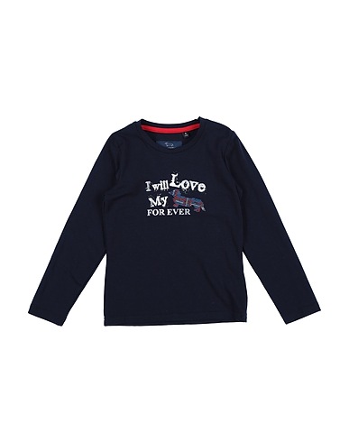 HARMONT & BLAINE T-shirt Midnight blue 95% Cotton, 5% Elastane