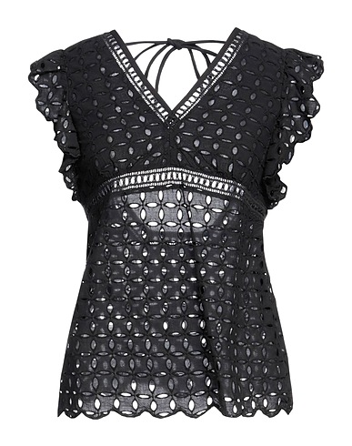 PINKO Top Black 100% Cotton