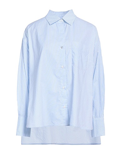 PINKO Striped shirt Sky blue 100% Cotton