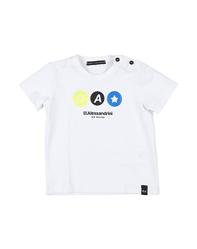 DANIELE ALESSANDRINI T-shirt Blanc 93% Coton, 7% Élasthanne