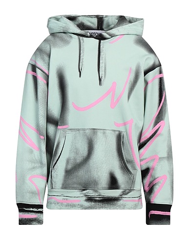 MOSCHINO Hooded track jacket  COUTURE Light green 100% Cotton