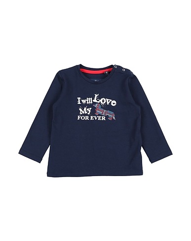 HARMONT & BLAINE T-shirt Navy blue 95% Cotton, 5% Elastane