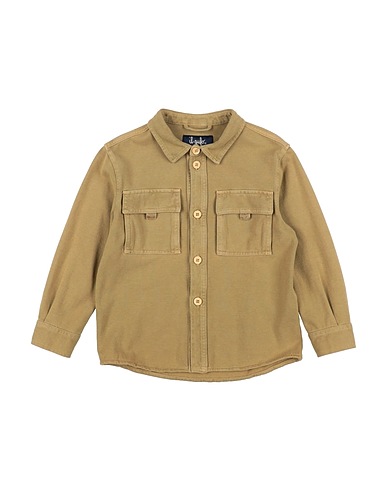 IL GUFO Camicia tinta unita Beige 100% Cotone