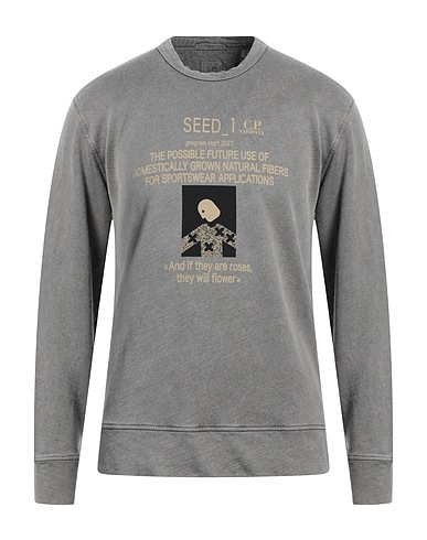C.P. COMPANY Sweatshirt Grey 55% Cotton, 45% Ramie