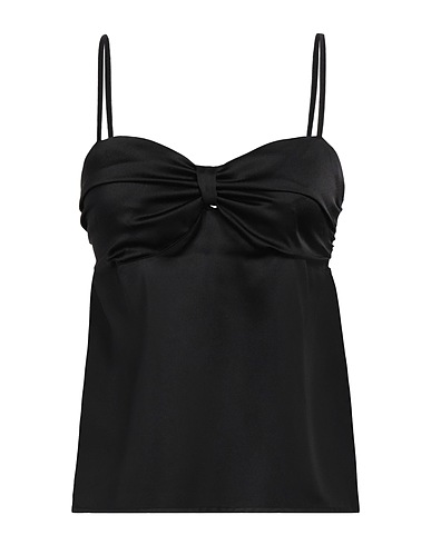PINKO Top Black 97% Polyester, 3% Elastane