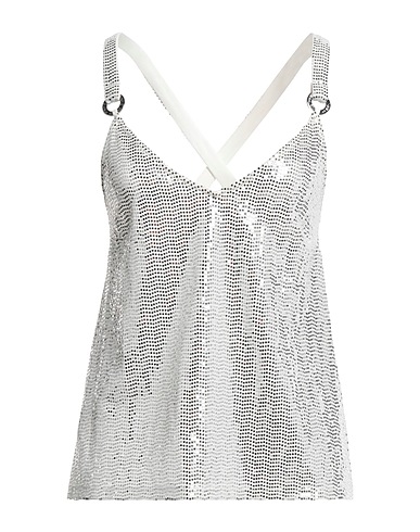PINKO Top Weiß 91% Polyamid, 5% Elastan, 4% Metallfaser, Viskose