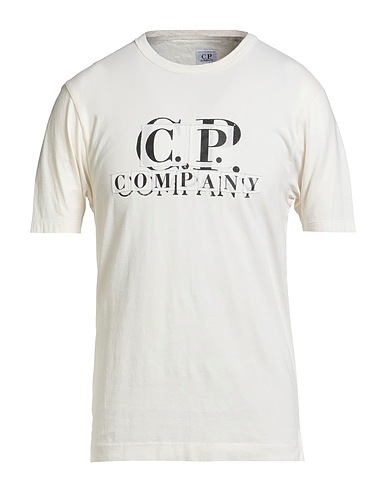 C.P. COMPANY T-shirt Ivory 100% Cotton