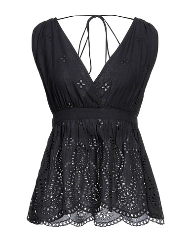 PINKO Top Black 100% Cotton