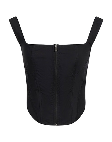 PINKO Бюстье Чёрный 100% Хлопок, Полиамид, Эластан