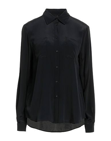 PINKO Solid color shirts & blouses Black 70% Acetate, 30% Silk