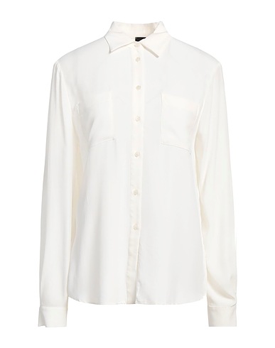 PINKO Solid colour shirts & blouses White 70% Acetate, 30% Silk