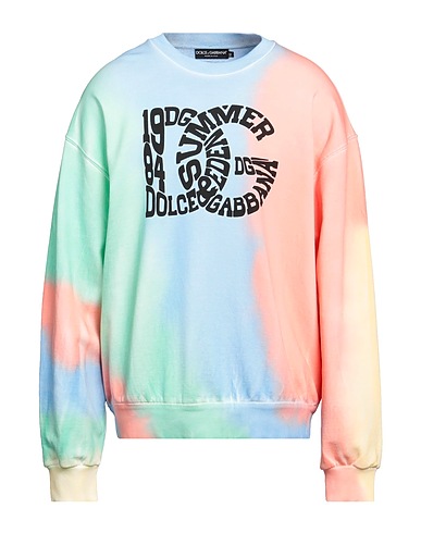DOLCE&GABBANA Sweatshirt Sky blue 100% Cotton, Elastane