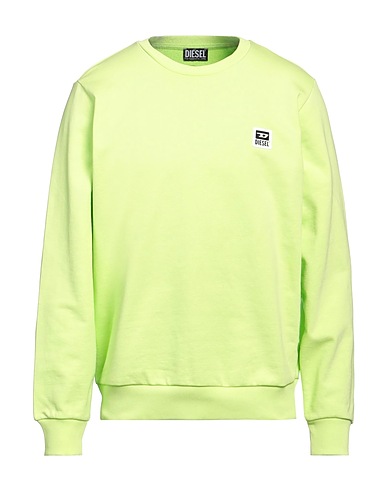 DIESEL Sweatshirt Lime green 60% Cotton, 40% Polyester, Elastane