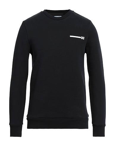 LHU URBAN Sweatshirt Black 100% Cotton, Polyester