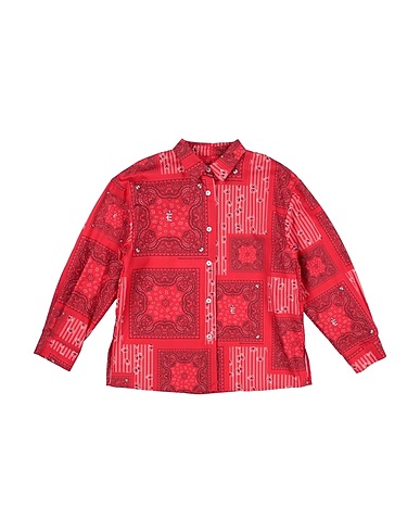 ERMANNO SCERVINO JUNIOR Camicia fantasia Rosso 100% Cotone