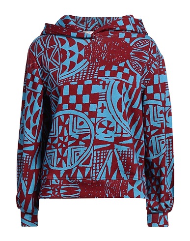 STELLA JEAN Hooded track jacket  Burgundy 100% Cotton