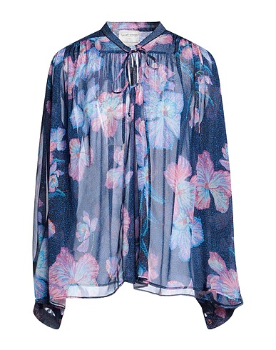FORTE_FORTE Silk top Navy blue 100% Silk