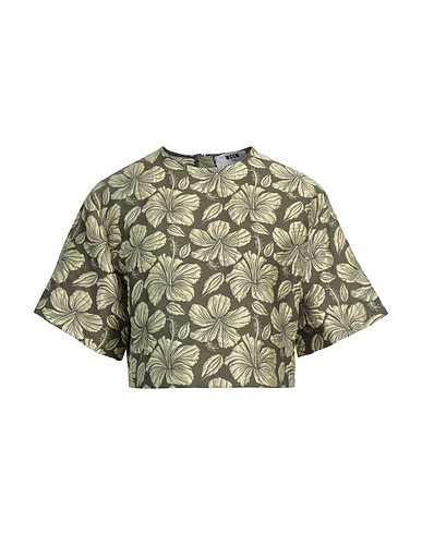 MSGM Top Military green 54% Cotton, 38% Polyester, 8% Polyamide