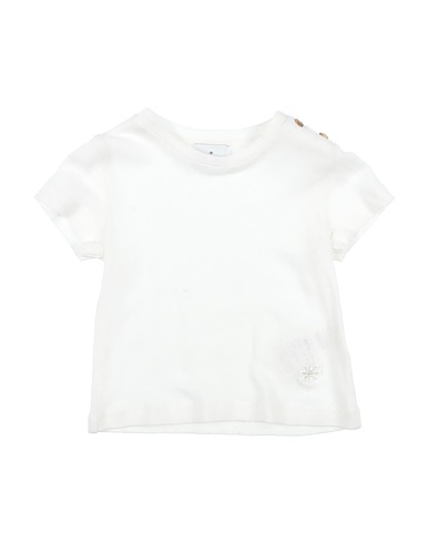MANUEL RITZ T-shirt BIANCO 55% Lin, 45% Viscose