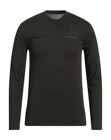 ARMANI EXCHANGE T-shirt Dark green 100% Cotton