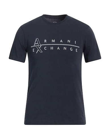 ARMANI EXCHANGE T-shirt Blu notte 95% Cotone, 5% Elastan