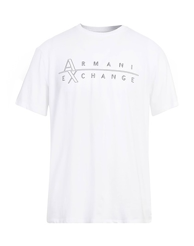 ARMANI EXCHANGE T-shirt Bianco 95% Cotone, 5% Elastan