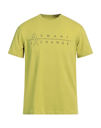 ARMANI EXCHANGE T-shirt Verde lime 95% Cotone, 5% Elastan