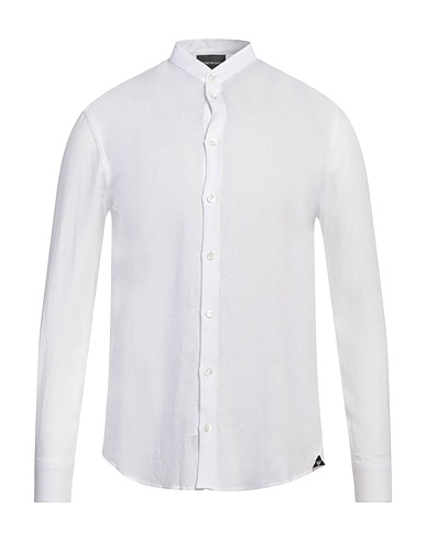EMPORIO ARMANI Solid colour shirt 100% Linen
