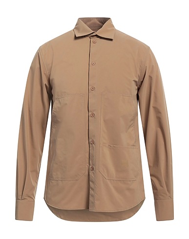 OUTHERE Camicia tinta unita Khaki 100% Poliestere