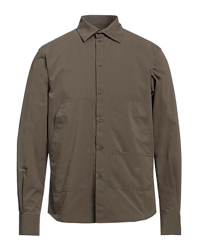 OUTHERE Camicia tinta unita Verde militare 100% Poliestere