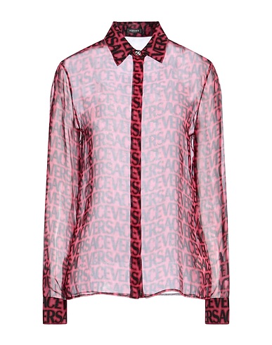 VERSACE Patterned shirts & blouses Fuchsia 100% Silk