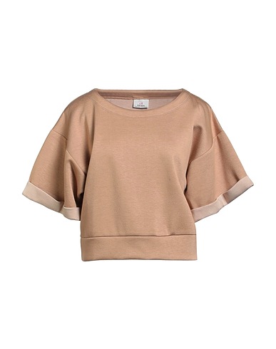 DEHA Basic T-Shirt Beige 88% Viscose, 8% Elastic fibres, 4% Polyurethane