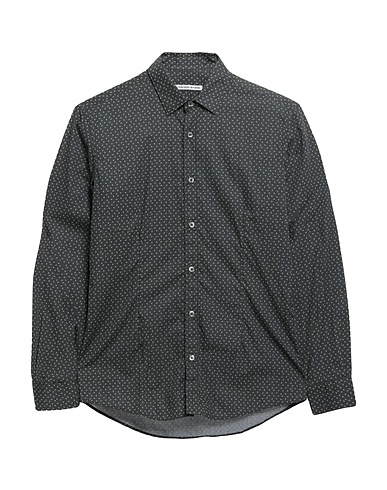 GREY DANIELE ALESSANDRINI Patterned shirt Dark green 100% Cotton