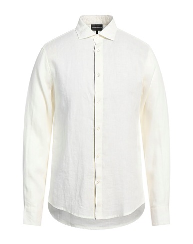 EMPORIO ARMANI Linen shirt Ivory 100% Linen
