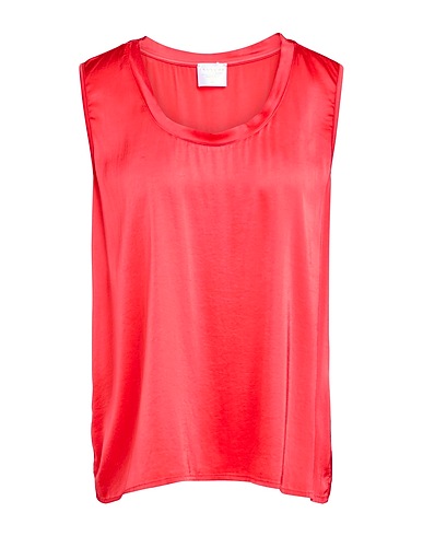 ANONYME DESIGNERS Top Rosso 97% Viscosa, 3% Elastan