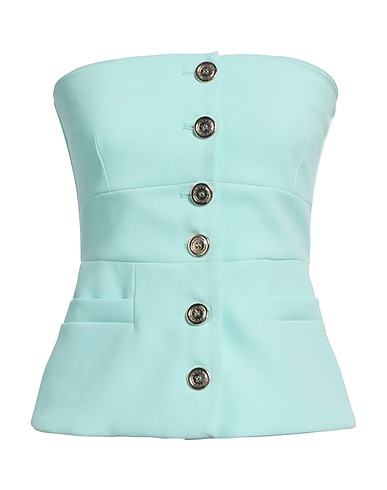 PINKO Bustier Light green 98% Polyester, 2% Elastane