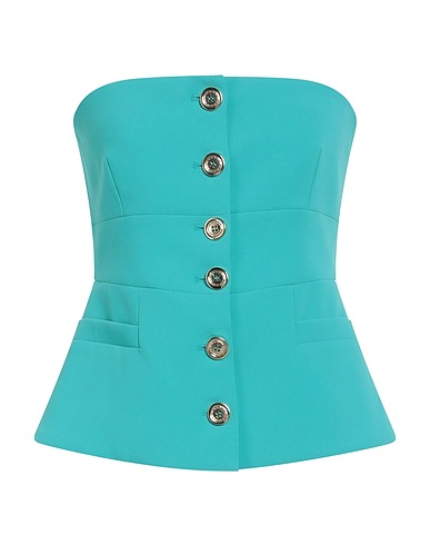 PINKO Bustier Turquoise 98% Polyester, 2% Elastane