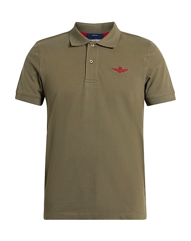 AERONAUTICA MILITARE Polo Verde militare 95% Cotone, 5% Elastan