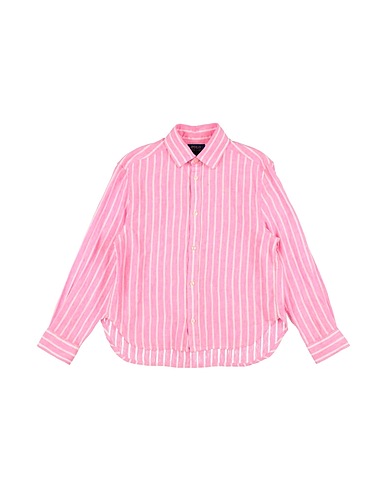 POLO RALPH LAUREN Patterned shirts & blouses Striped Linen Boxy Shirt
 Pink 100% Linen