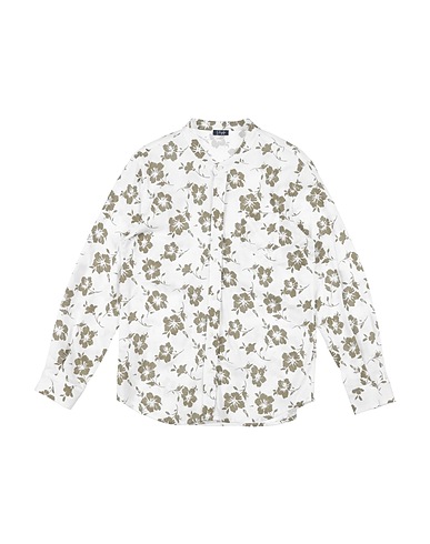 IL GUFO Camicia fantasia Bianco 100% Cotone